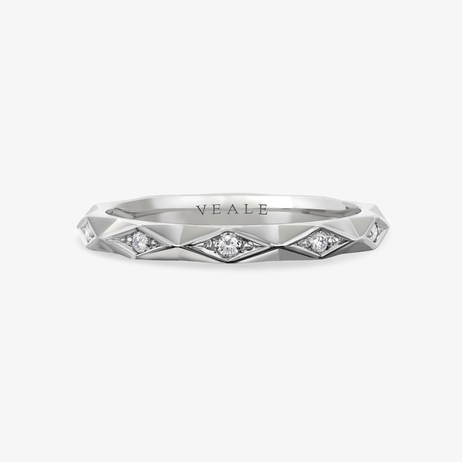 Geometric Full Hoop Eternity Ring