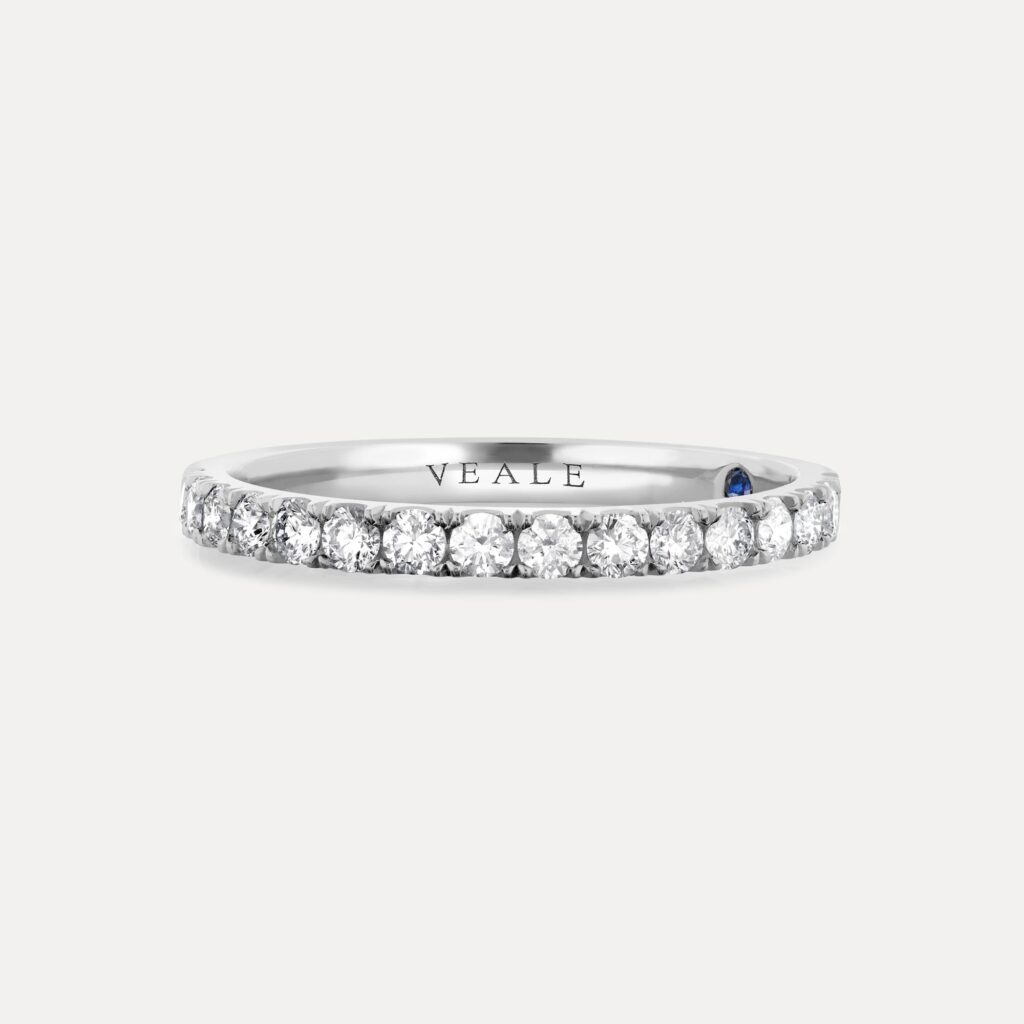 half hoop diamond eternity ring