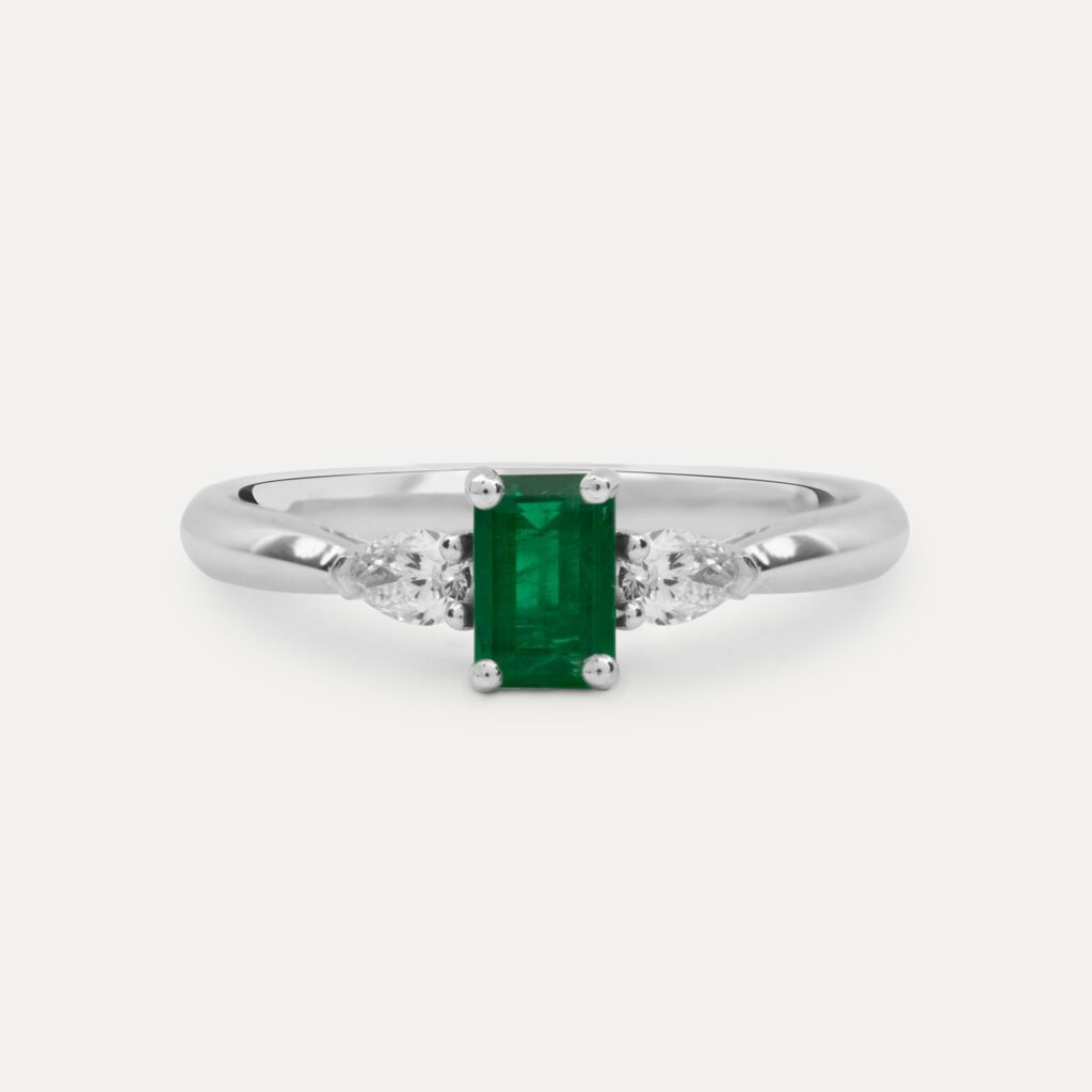 Bespoke Emerald and Diamond Trilogy Birthday Gift