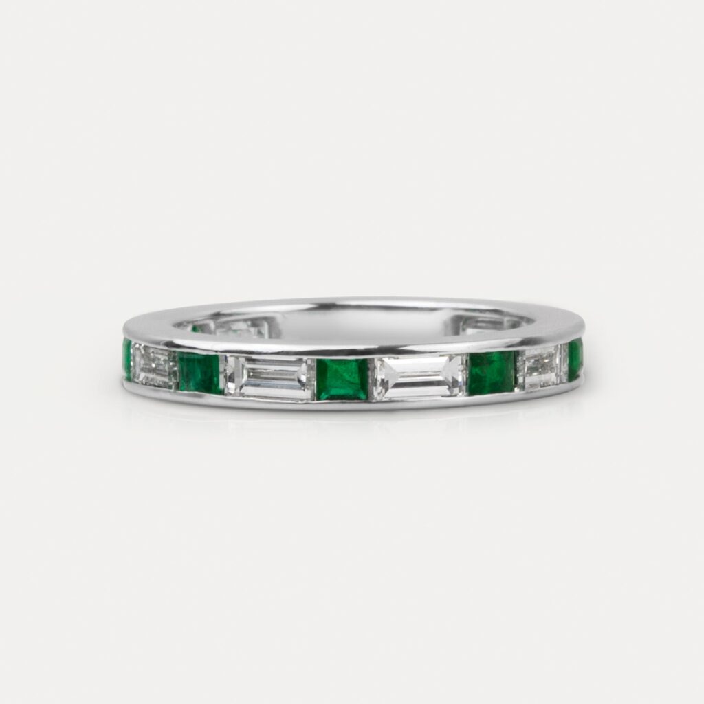 Tom’s Bespoke Emerald and Diamond Eternity Ring