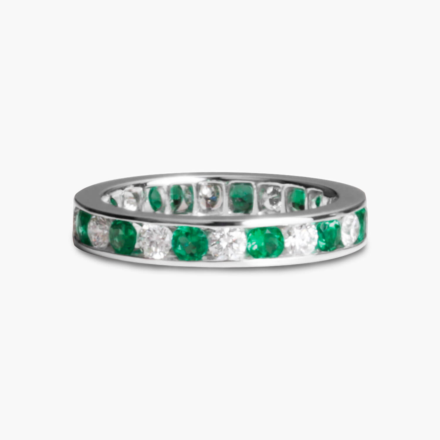 Tony’s Emerald and Diamond Eternity Ring