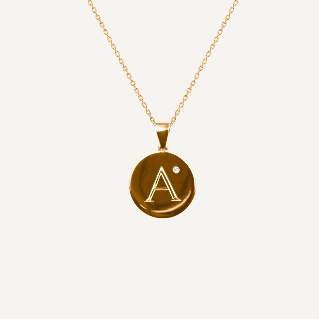 Louie’s Bespoke Initial Disk Pendant