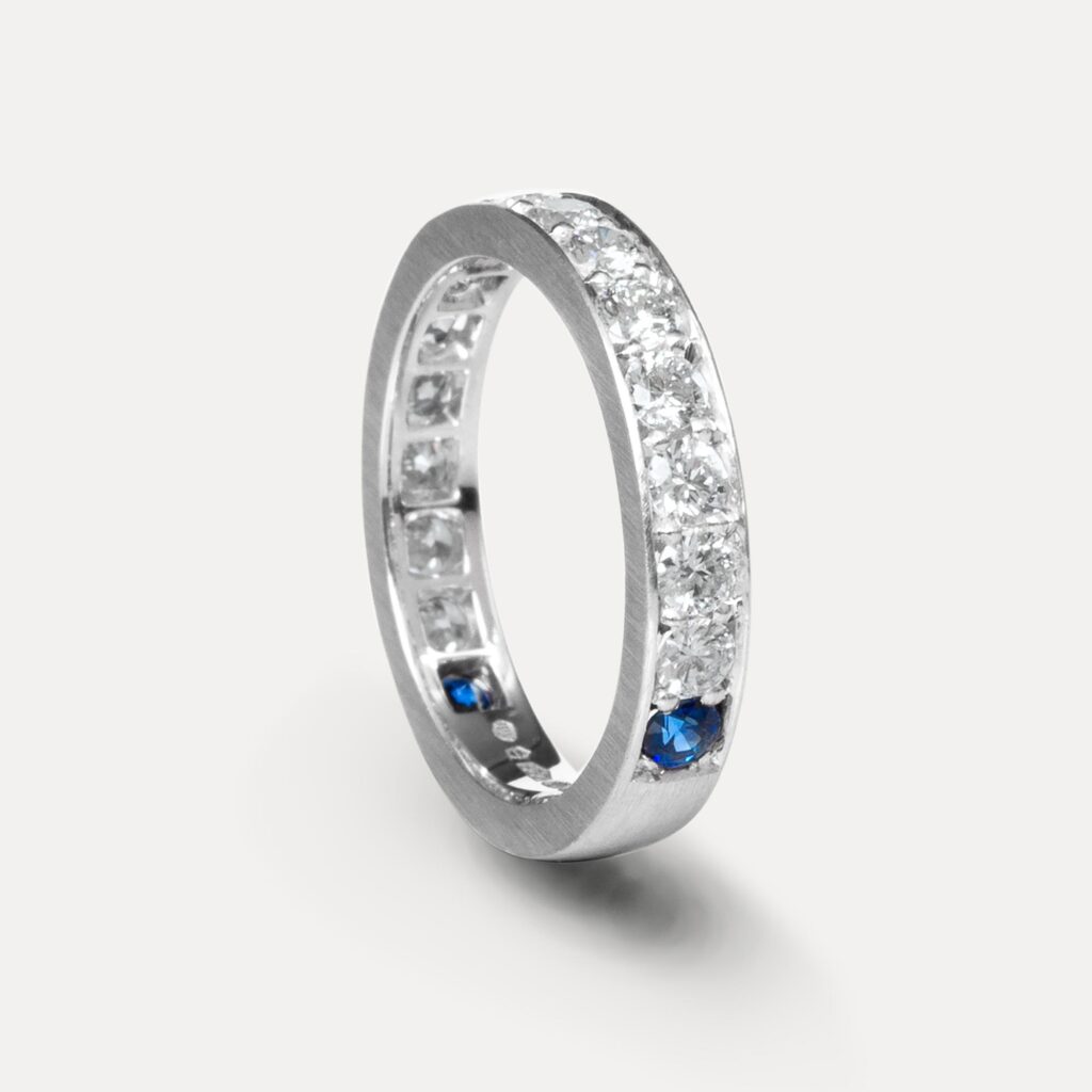 Richard’s Bespoke Diamond and Sapphire Eternity Ring
