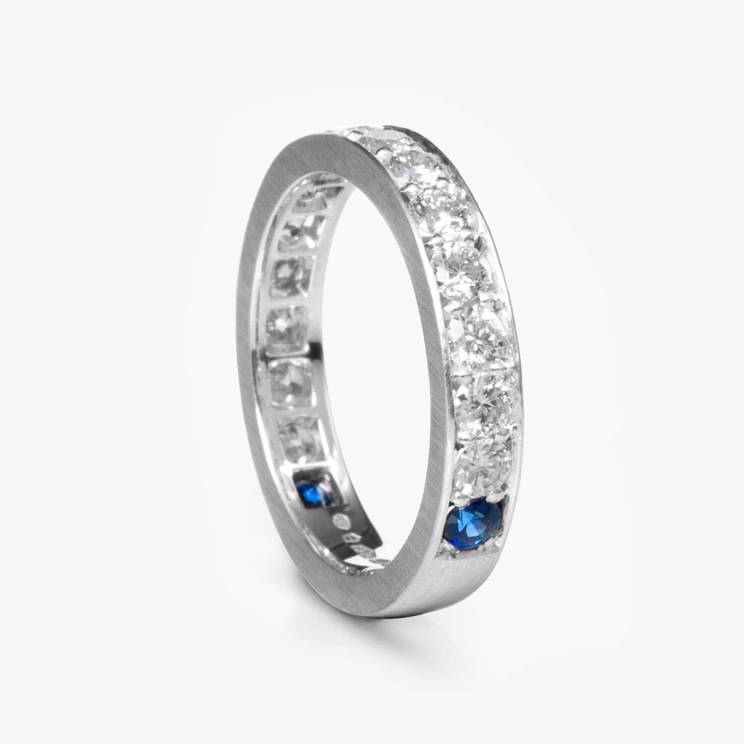 Richard’s Bespoke Diamond and Sapphire Eternity Ring