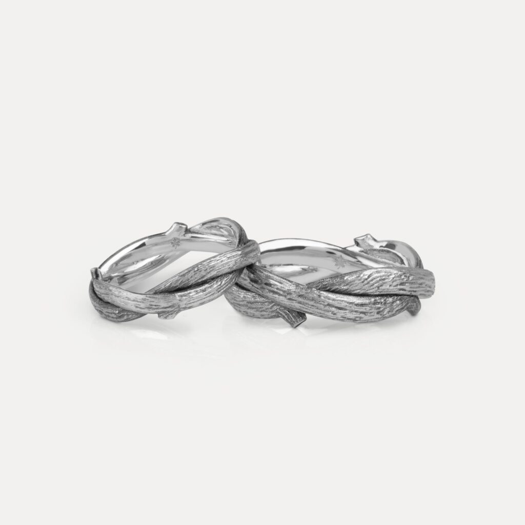 Bespoke Tree Branch Wedding Rings