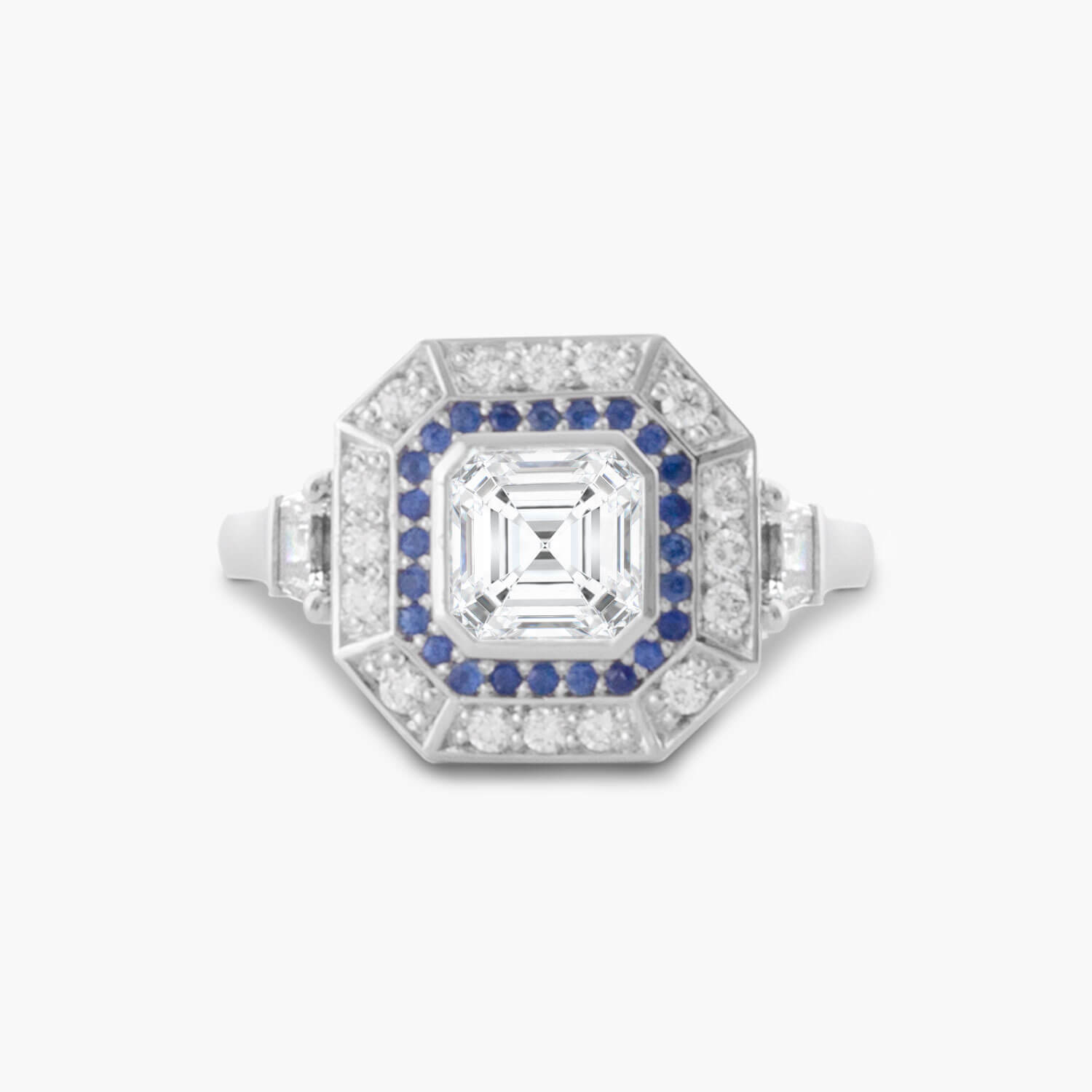 Ben’s Bespoke Diamond and Sapphire Engagement Ring