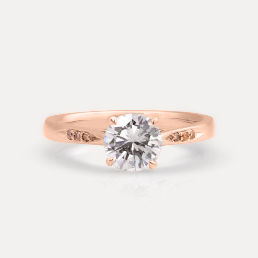 Natalie’s Bespoke Rose Gold Engagement Ring
