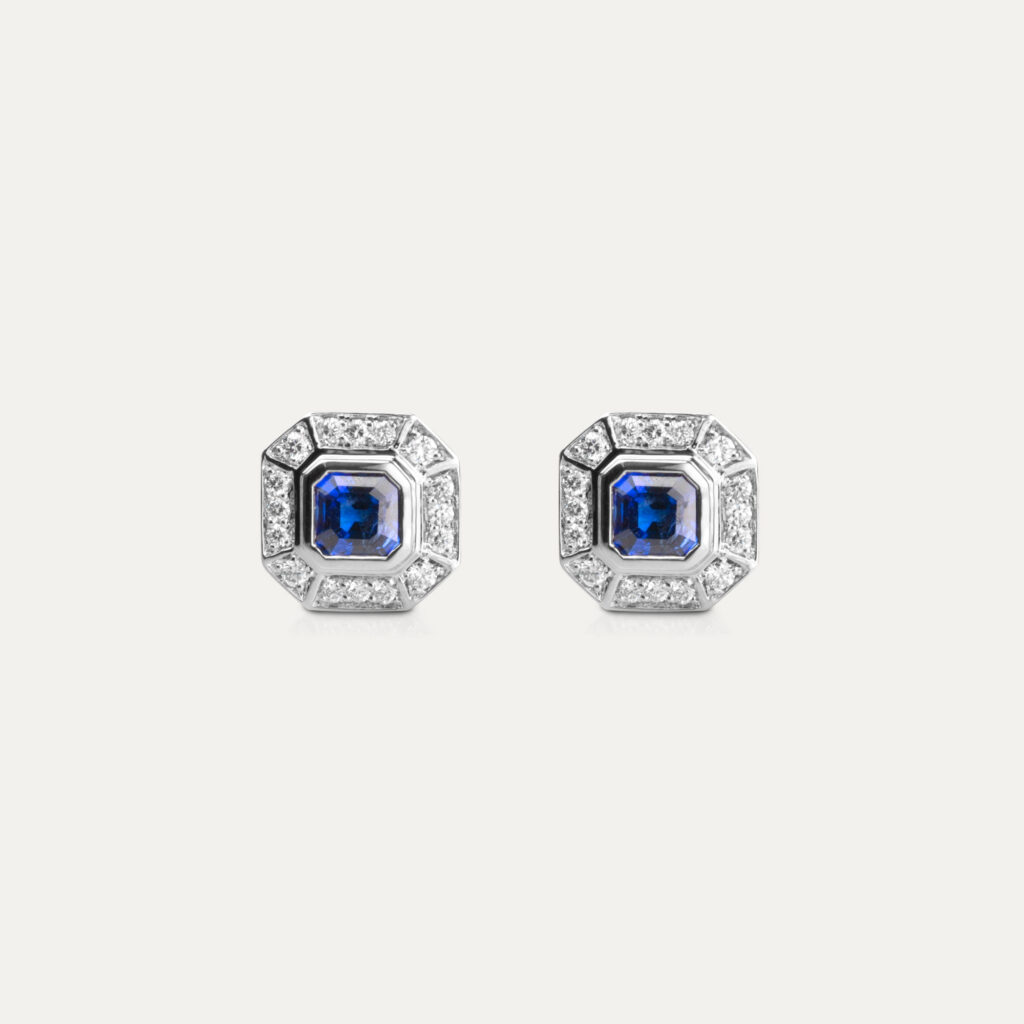 Ben’s Bespoke Sapphire and Diamond Earrings