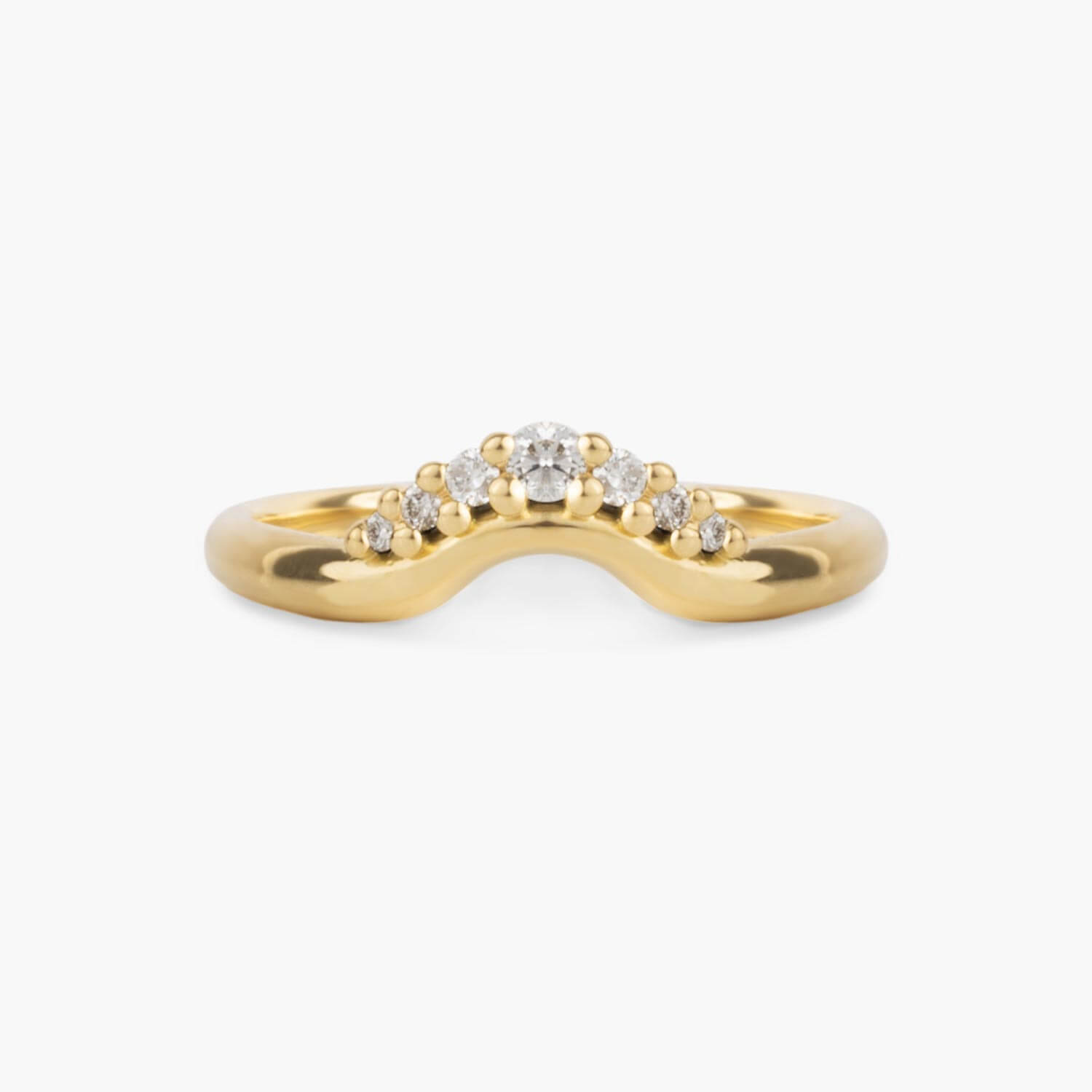 Bespoke Shaped Diamond Wedding Ring