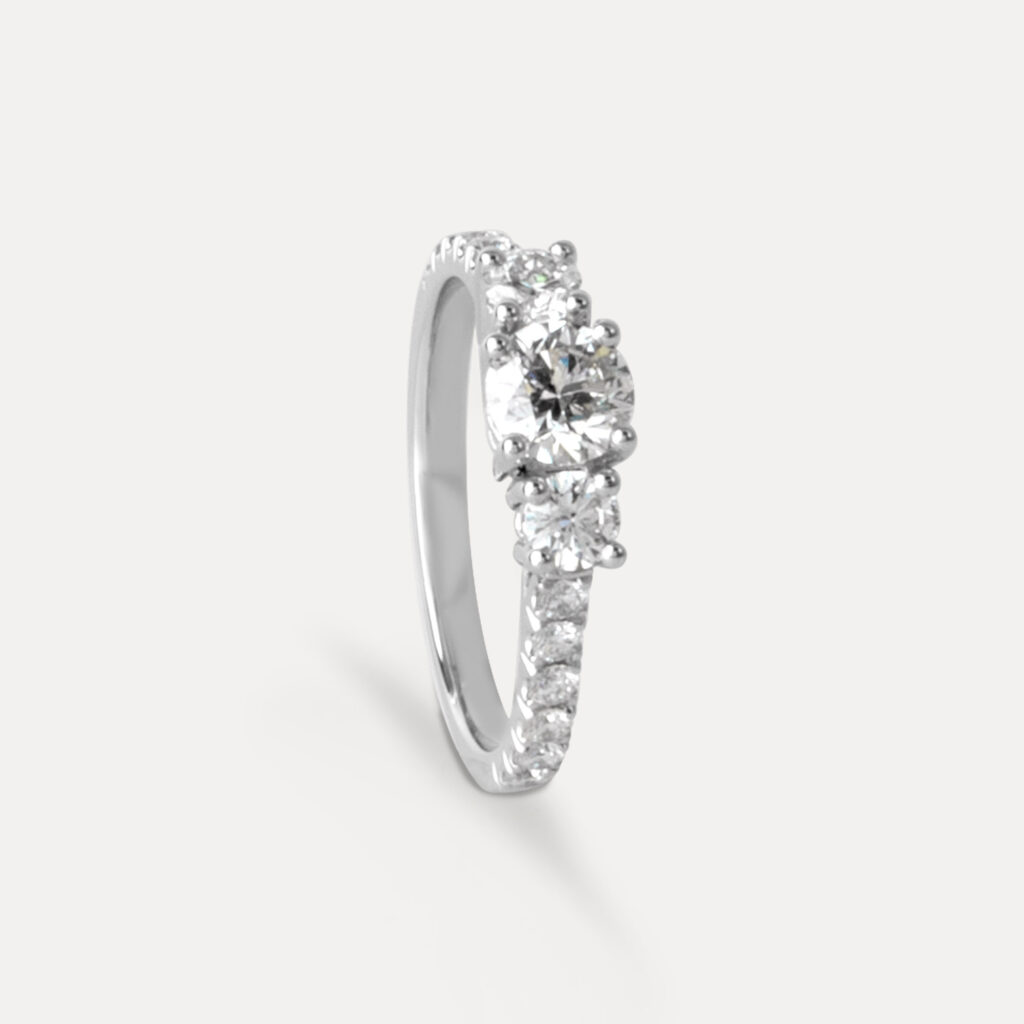 Chris’ Bespoke Trilogy Engagement Ring