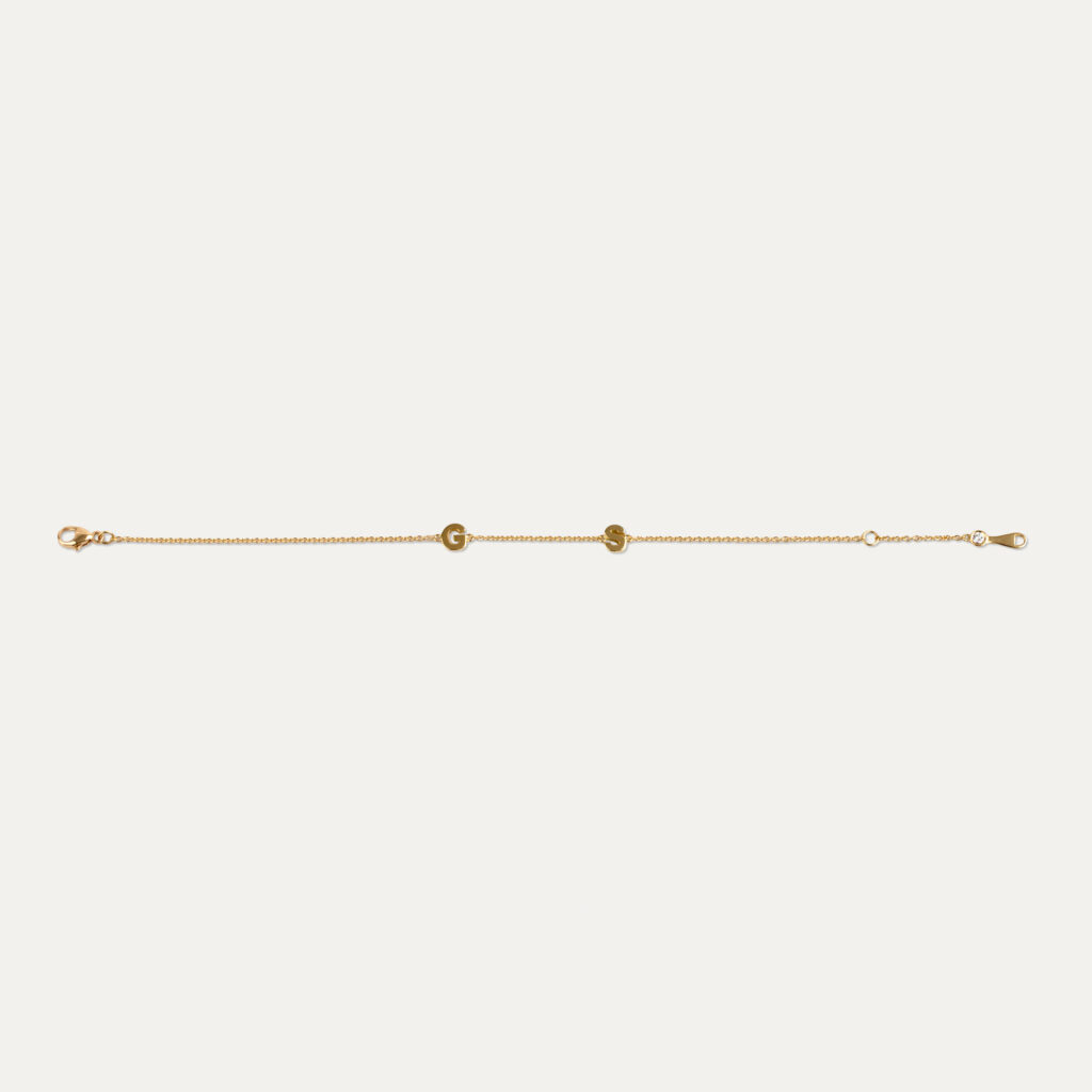 George and Sophie’s intial bracelet