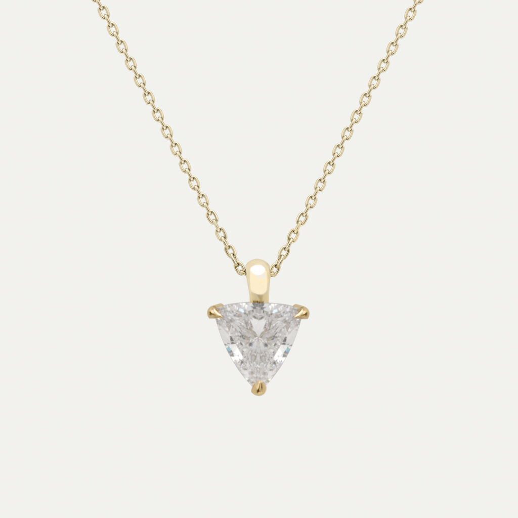 Bespoke Trillion Cut Necklace