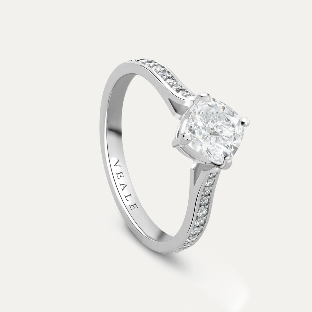 Cushion Cut Diamond Engagement Ring