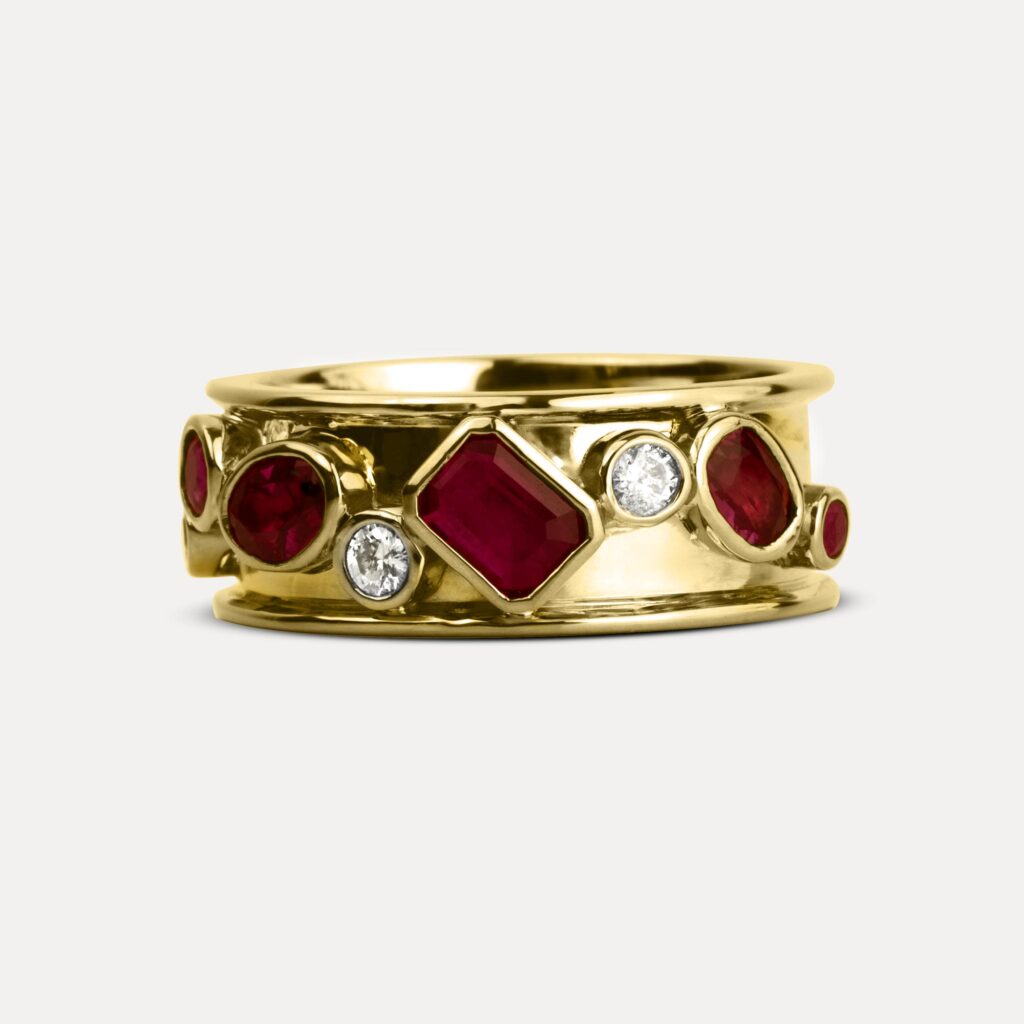 Redesigned Ring using Heirloom Jewels