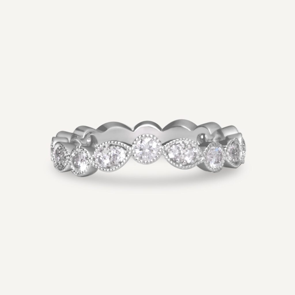 Bespoke Vintage Diamond Wedding Ring