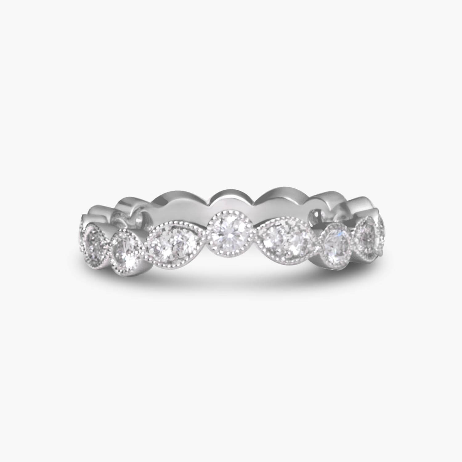 Bespoke Vintage Diamond Wedding Ring
