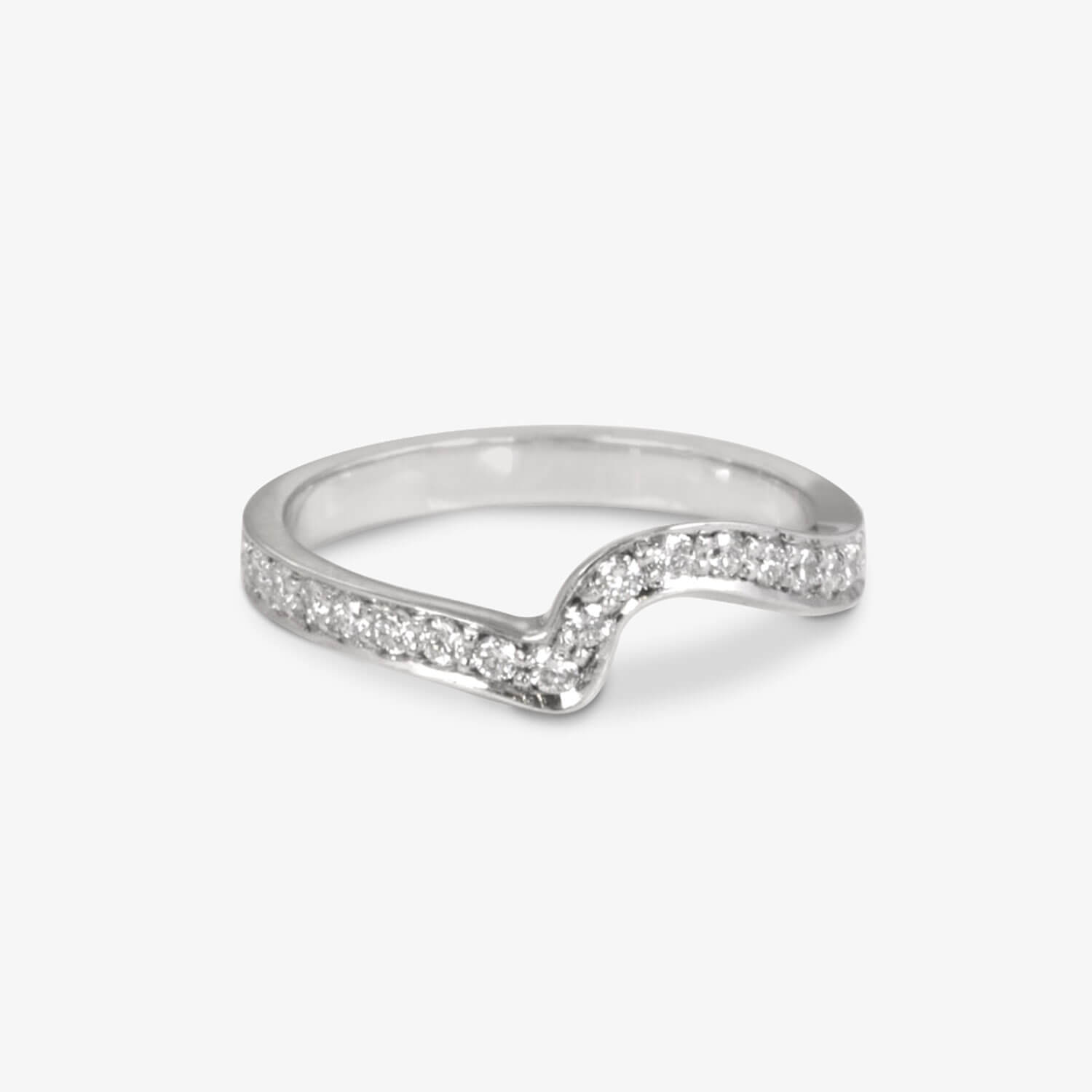 Bespoke Pavé Set Diamond Shaped Eternity Ring