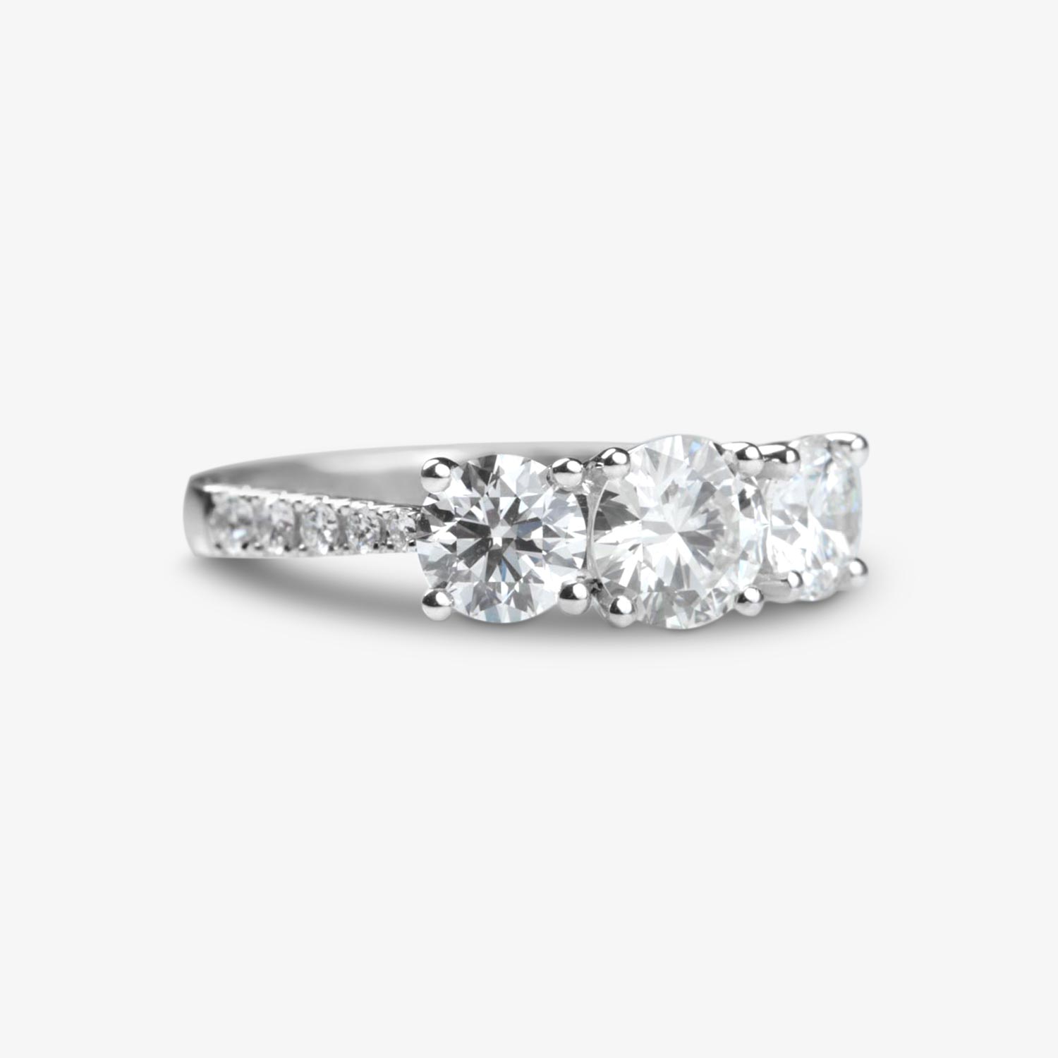 Tina’s Bespoke Diamond Trilogy Engagement Ring