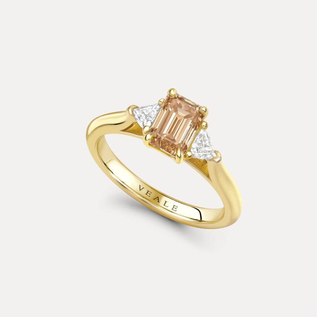 Bespoke Cognac Diamond Gold Trilogy