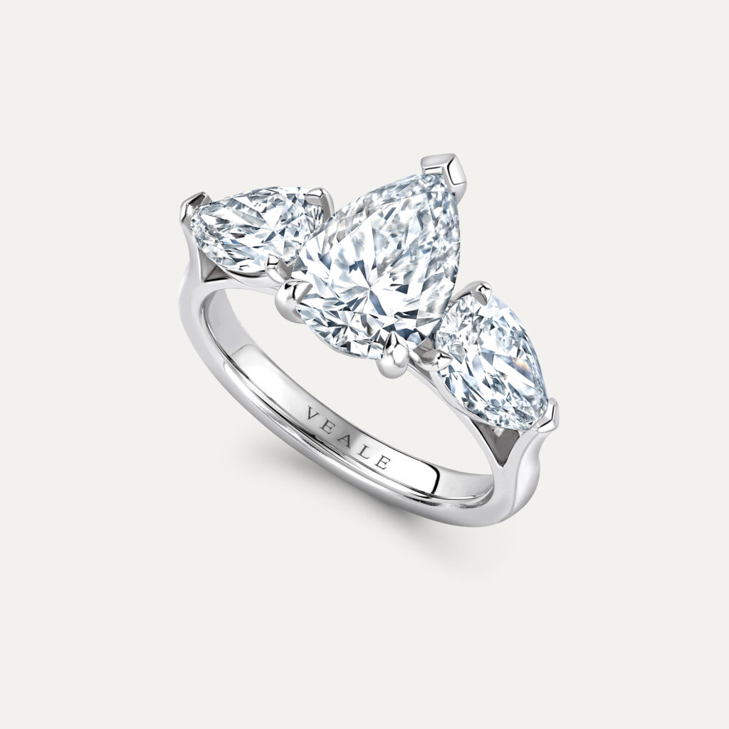 Pear Cut Diamond Engagement Ring