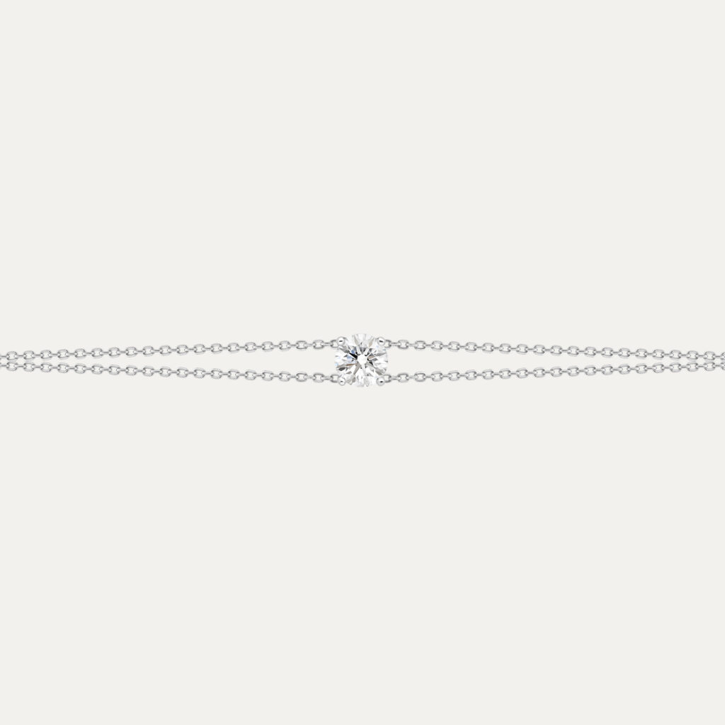 Double Chain Diamond Bracelet