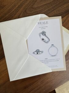 Engagement ring design personalised for the client