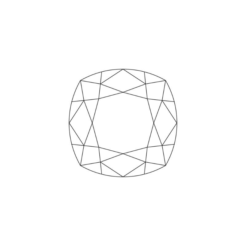 Cushion cut diamond
