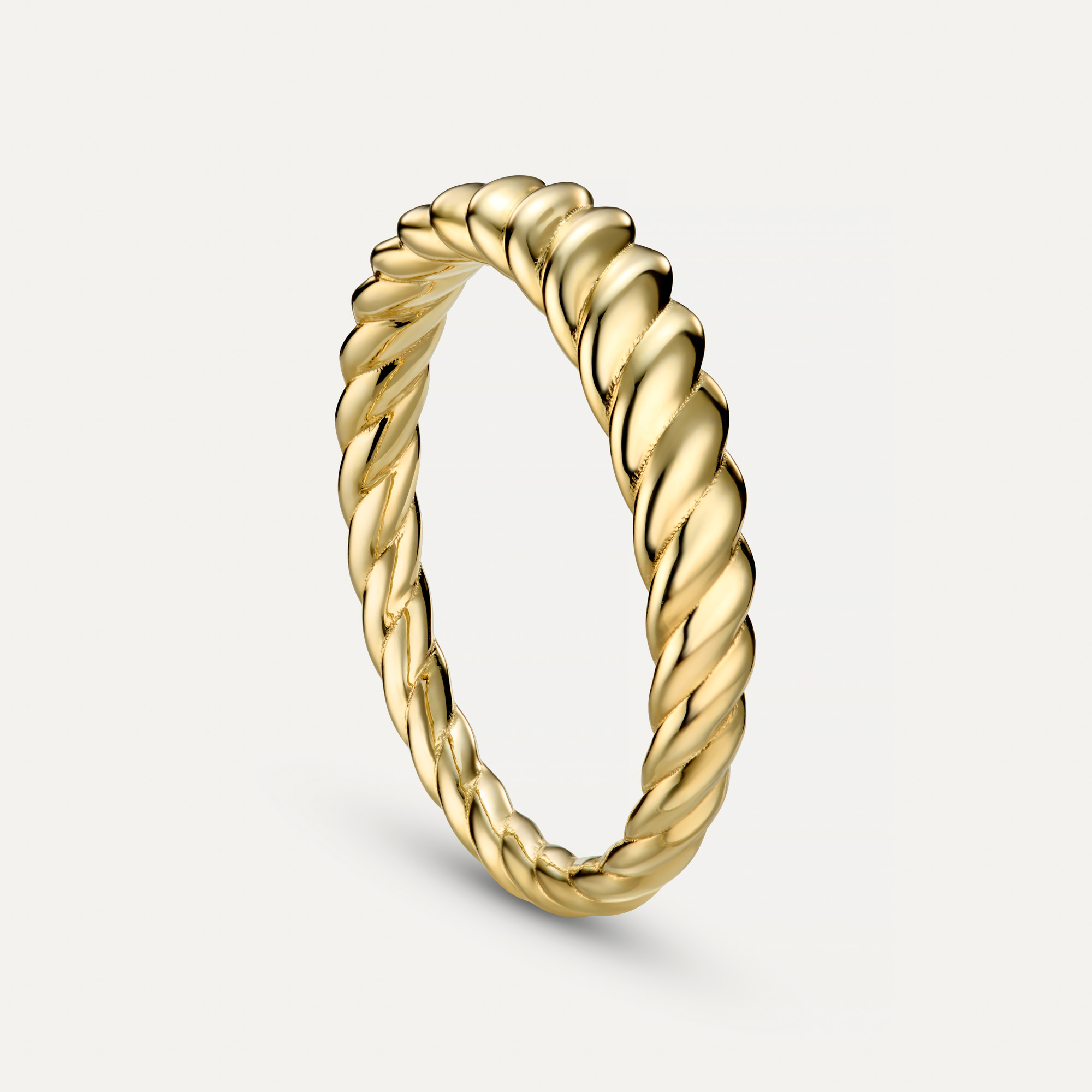 Salcombe Graduated Gold Rope Ring